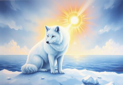 Sníh v krajině o zimním slunovratu, setkání s polární liškou, propojení slunovratu a čtvrté adventní neděle Sníh v krajině o zimním slunovratu, setkání s polární liškou, propojení slunovratu a čtvrté adventní neděle